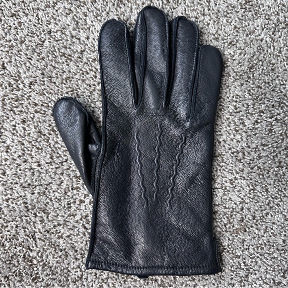Men’s Soft Genuine Leather Gloves Size Large Cashmere Lined - Picture 4 of 9